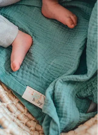 Hippi Mavi Bebek Battaniye