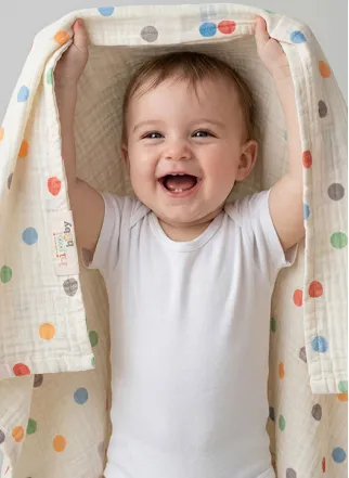 Hippi Puantiye Örtü