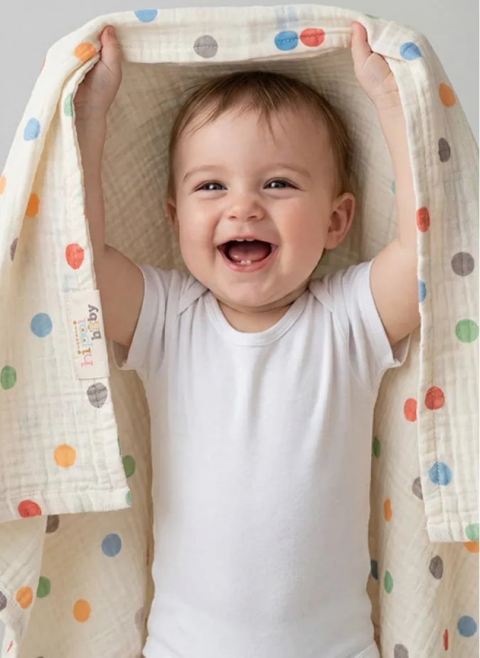 Hippi Puantiye Örtü