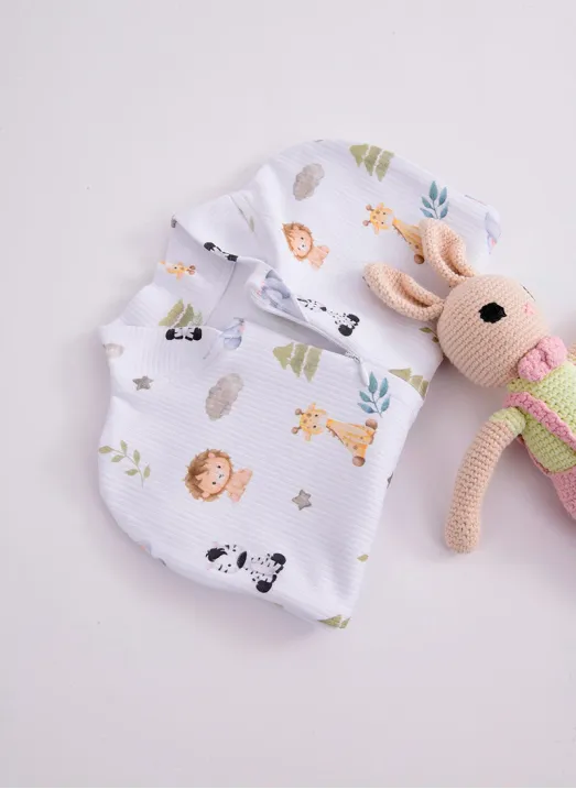 Hippi Orman Hayvanları Kundak Tulum