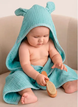 Hippi Bebe Mavisi Bebek Havlu