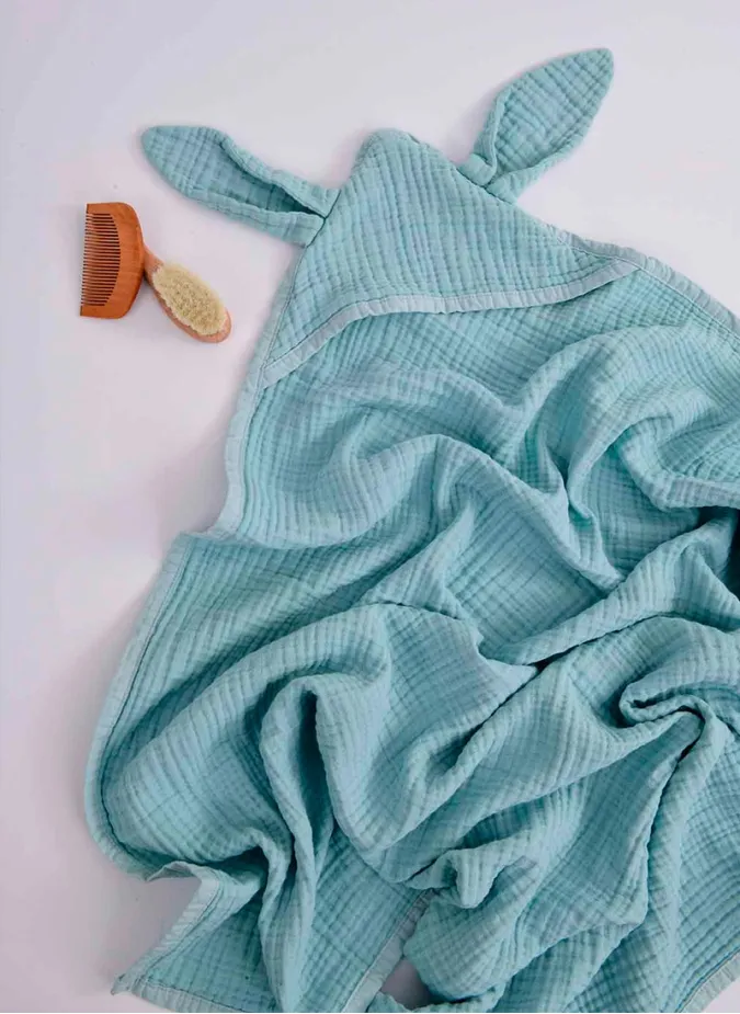 Hippi Bebe Mavisi Bebek Havlu