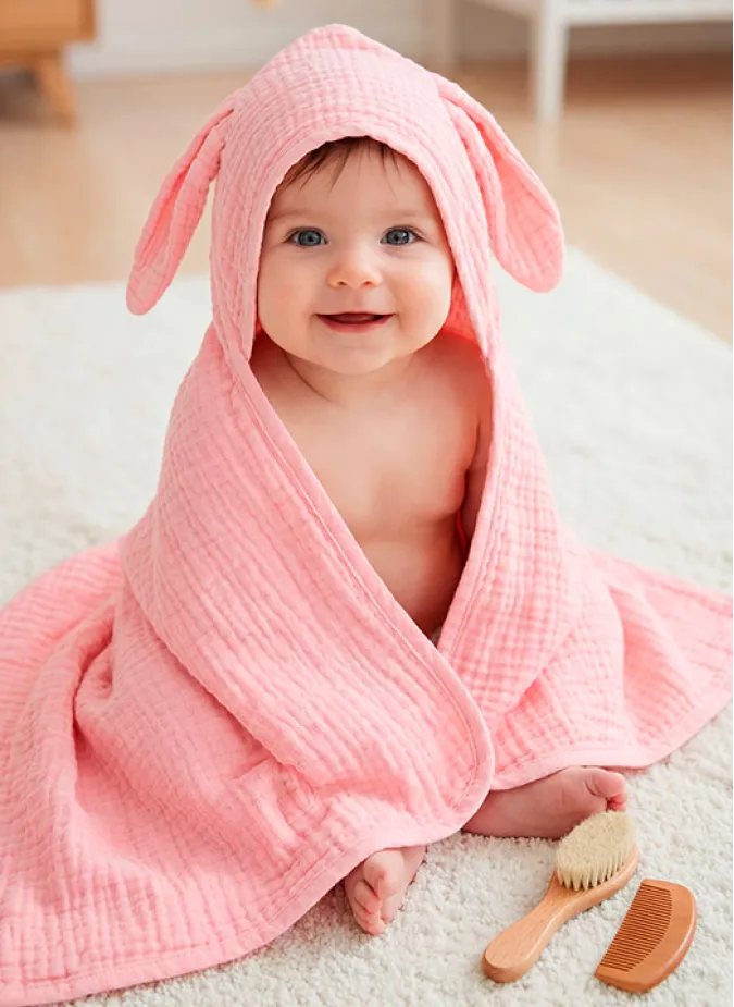 Hippi Pembe Bebek Havlu